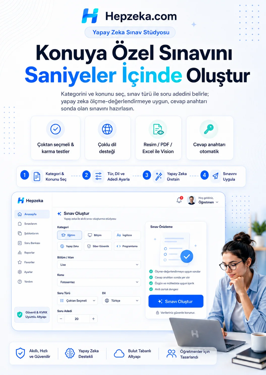 Yapay Zekâ ile Sınav Oluştur